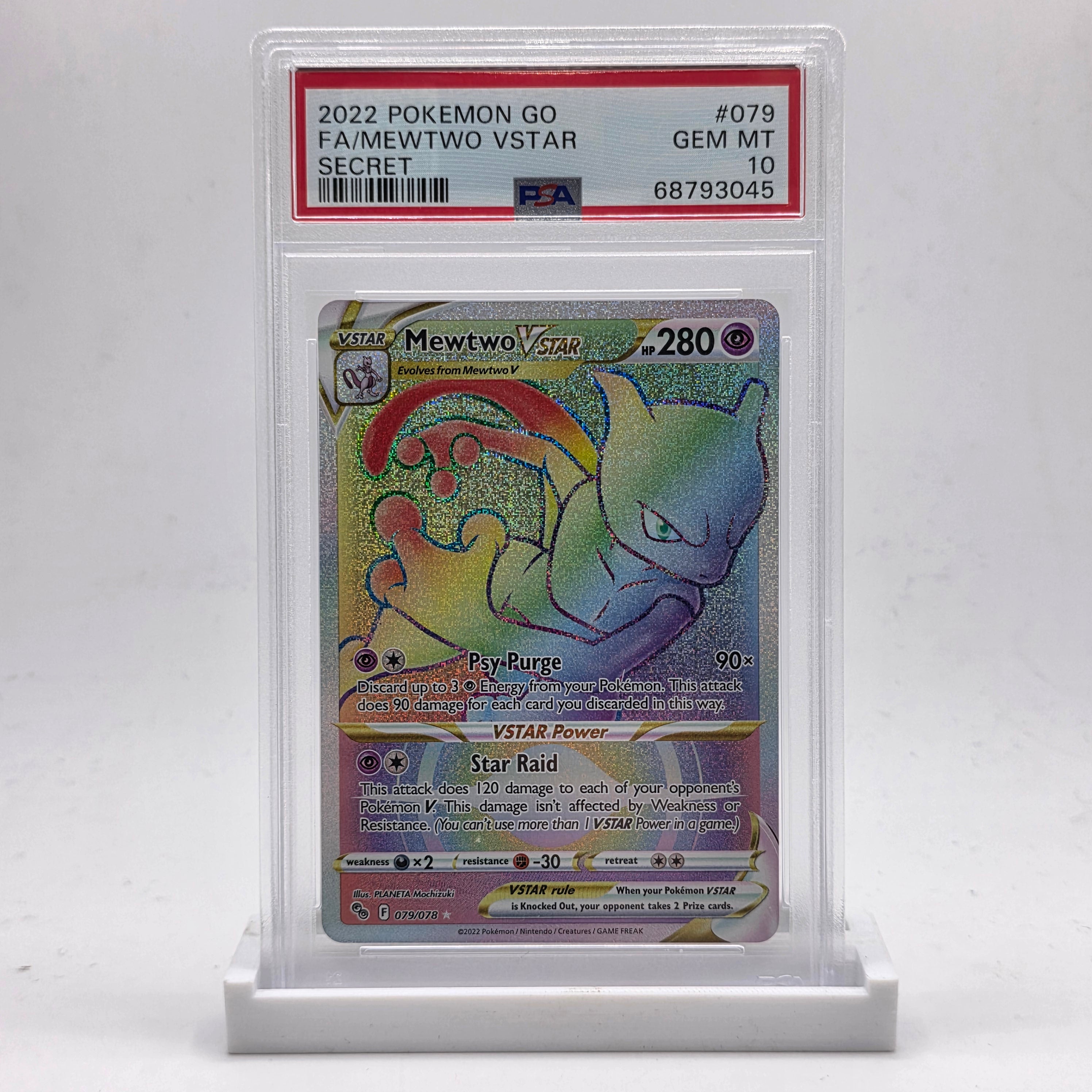 PSA 10 Mewtwo VStar Secret Rare