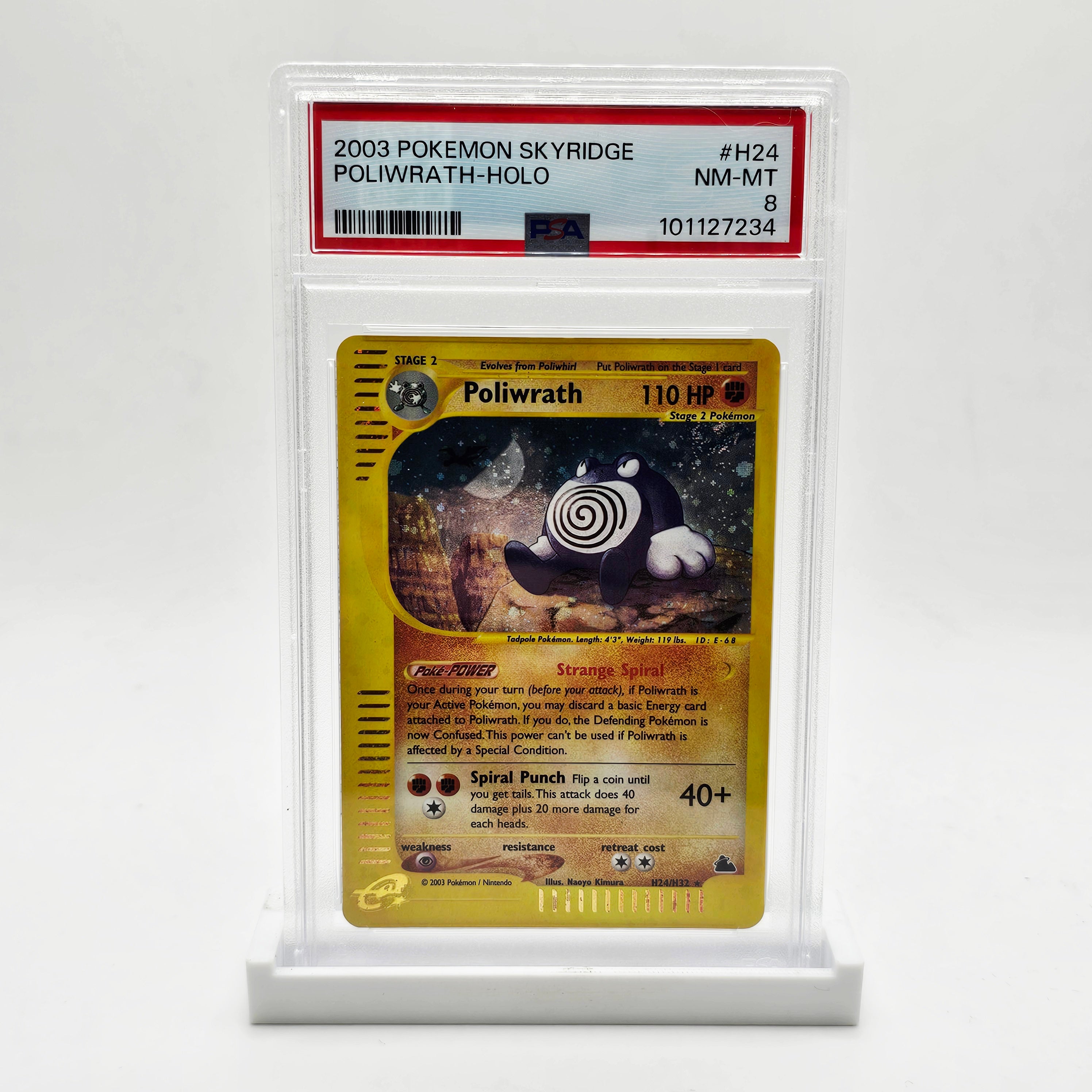 PSA 8 Poliwrath Holo H24 - Pokmon Skyridge Danireon Cards & Games PSA 8 Poliwrath Holo H24 - Pokmon Skyridge Danireon Cards & Games