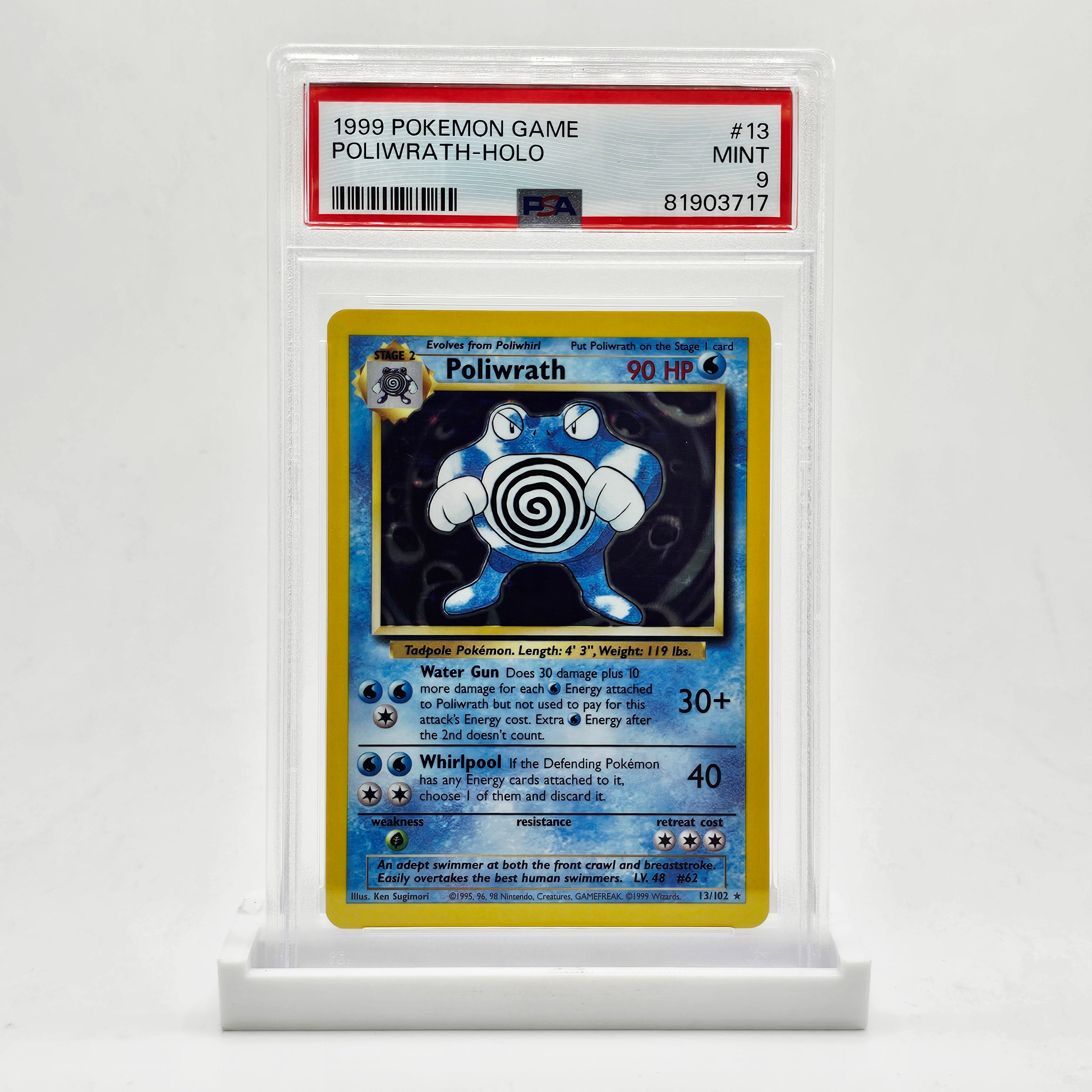 PSA 9 Poliwrath Holo