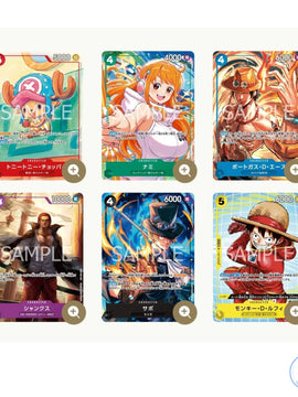 One Piece McDonald's Promo 6 Card Set Sealed Japanese