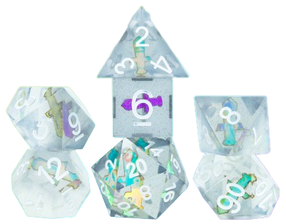 Sirius Dice - Sharp-Edged Dagger 7-Die Set