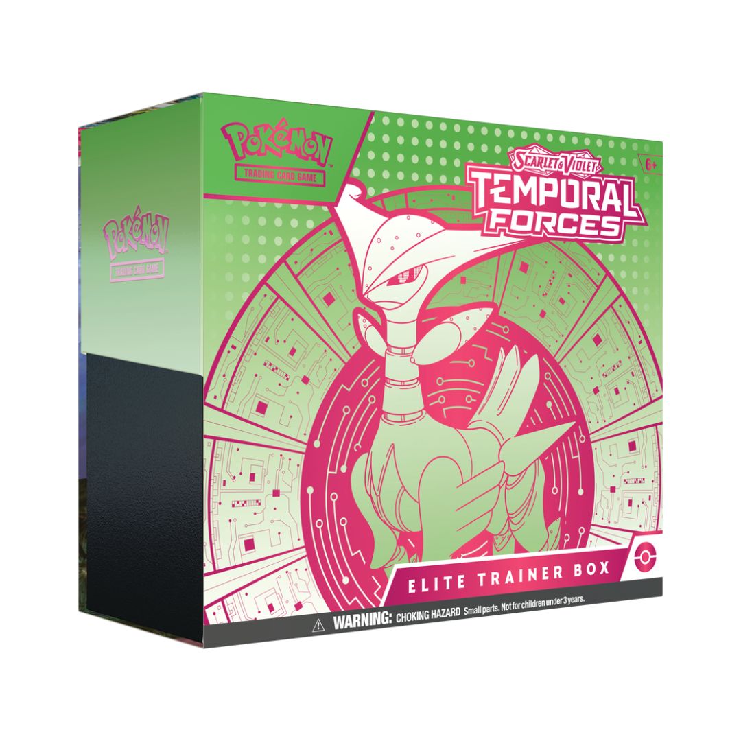 Pokémon Scarlet & Violet Temporal Forces Elite Trainer Box - Iron Leave