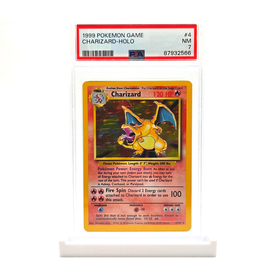 PSA 7 Pokémon Base Set Charizard 1999 – Danireon Cards & Games
