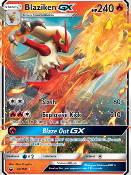 Blaziken GX (28/168) [Sun & Moon: Celestial Storm]