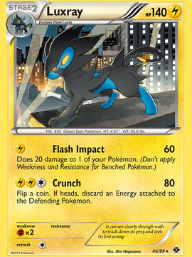 Luxray (46/99) (Cracked Ice Holo) (Blister Exclusive) [Black & White: Next Destinies]