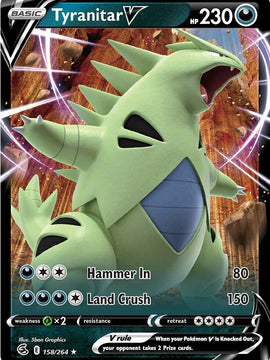 Tyranitar V (158/264) [Sword & Shield: Fusion Strike]