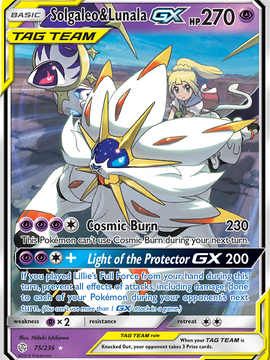 Solgaleo & Lunala GX (75/236) [Sun & Moon: Cosmic Eclipse]