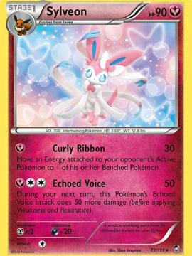 Sylveon (72/111) (Theme Deck Exclusive) [XY: Furious Fists]