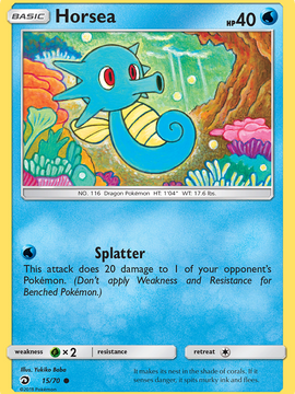 Horsea (15/70) [Sun & Moon: Dragon Majesty]