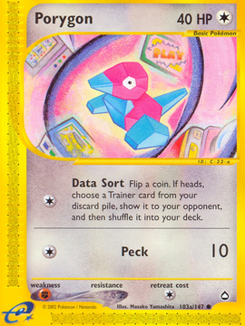 Porygon (103a/147) [Aquapolis]