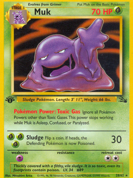 Muk (28/62) [Fossil 1st Edition]