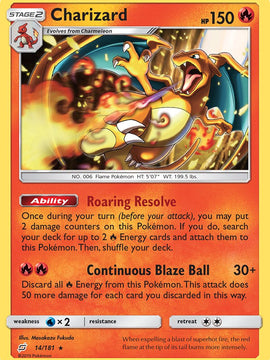 Charizard - 14/181 (SM Team Up) (14) [Deck Exclusives] Holofoil