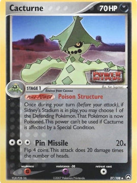 Cacturne (27/108) (Stamped) [EX: Power Keepers]