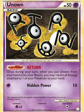Unown (54/123) [HeartGold & SoulSilver: Base Set]