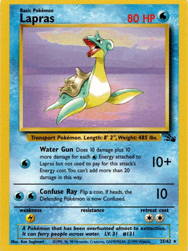 Lapras (25/62) [Fossil Unlimited]