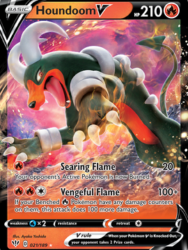 Houndoom V (021/189) [Sword & Shield: Darkness Ablaze]