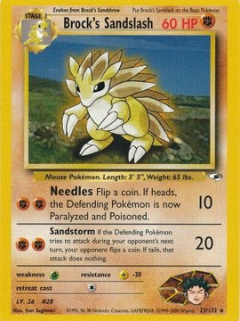 Brock's Sandslash (23/132) [Gym Heroes Unlimited]