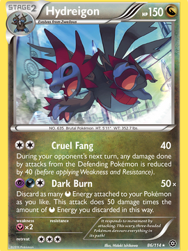 Hydreigon (86/114) [XY: Steam Siege]