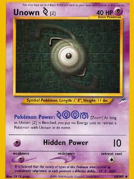 Unown [Z] (60/105) [Neo Destiny Unlimited]