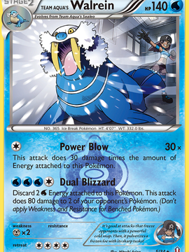 Team Aqua's Walrein (5/34) [XY: Double Crisis]