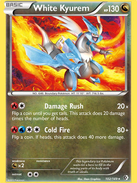 White Kyurem (102/149) (Theme Deck Exclusive) [Black & White: Boundaries Crossed]