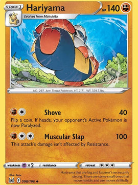 Hariyama (098/196) [Sword & Shield: Lost Origin]