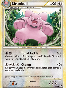 Granbull (26/95) [HeartGold & SoulSilver: Call of Legends]