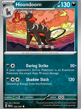 Houndoom (133/197) [Scarlet & Violet: Obsidian Flames]