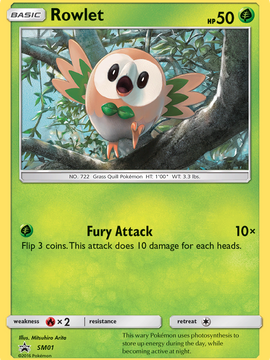Rowlet (SM01) [Sun & Moon: Black Star Promos]