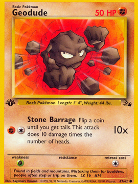 Geodude (47/62) [Fossil 1st Edition]