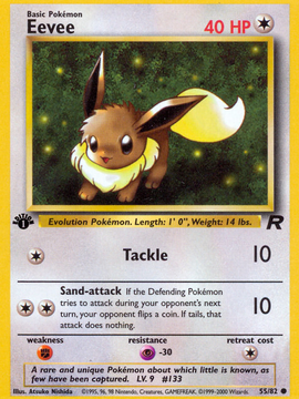 Eevee (55/82) [Team Rocket 1st Edition]