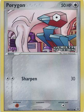 Porygon (80/113) (Stamped) [EX: Delta Species]
