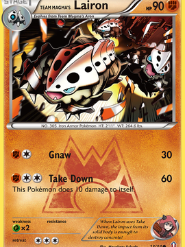 Team Magma's Lairon (13/34) [XY: Double Crisis]