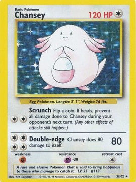 Chansey (3/102) [Base Set Unlimited]