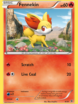 Fennekin (8/39) [XY: Kalos Starter Set]