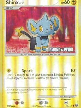 Shinx (98/130) [Burger King Promos: 2008 Collection]