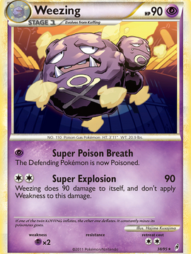 Weezing (38/95) [HeartGold & SoulSilver: Call of Legends]
