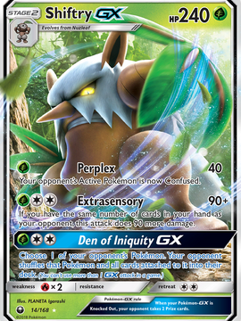 Shiftry GX (14/168) [Sun & Moon: Celestial Storm]