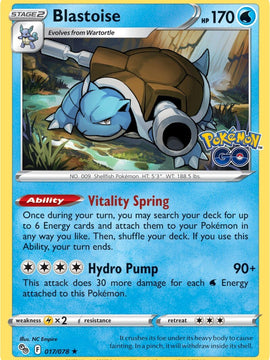 Blastoise (017/078) [Pokémon GO]