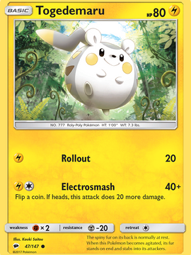 Togedemaru (47/147) [Sun & Moon: Burning Shadows]