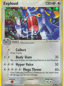 Exploud (3/106) [EX: Emerald]