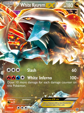 White Kyurem EX (96/135) [Black & White: Plasma Storm]