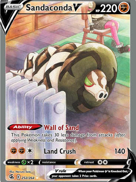 Sandaconda V (252/264) [Sword & Shield: Fusion Strike]