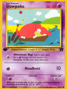 Slowpoke (67/82) [Team Rocket 1st Edition]