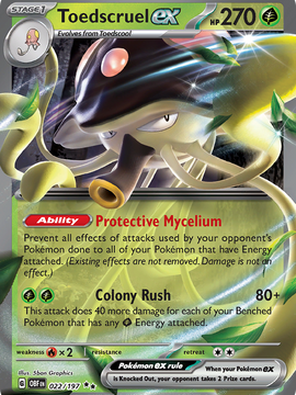 Toedscruel ex (022/197) [Scarlet & Violet: Obsidian Flames]