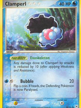 Clamperl (58/101) [EX: Hidden Legends]