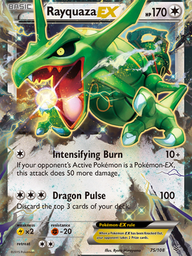 Rayquaza EX (75/108) [XY: Roaring Skies]