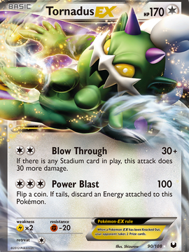 Tornadus EX (90/108) [Black & White: Dark Explorers]