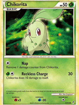 Chikorita (53/95) [HeartGold & SoulSilver: Call of Legends]