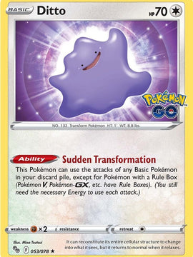 Ditto (053/078) [Pokémon GO]